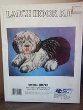 National Yarn Crafts Latch Hook Kit R851 Old English Sheep Dog