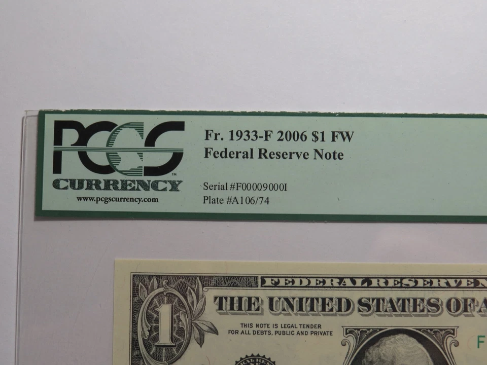 $1-$100 2006-2009 Matching Fancy Serial Numbers Federal Reserve Bank Note Bill - Image 4 of 4