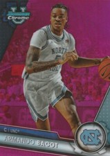 2023-24 BOWMAN CHROME U ARMANDO BACOT PINK REFRACTOR CARD 94 NM+
