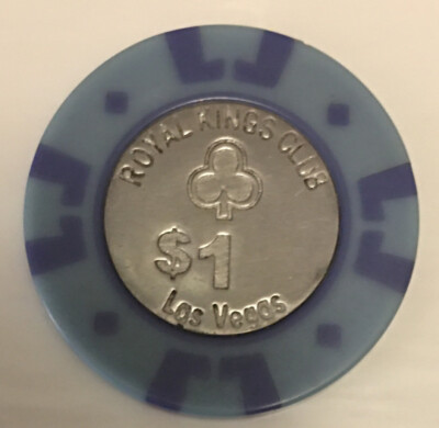 Vintage ROYAL KINGS CLUB $1 One Dollar Poker Chip LAS VEGAS CASINO