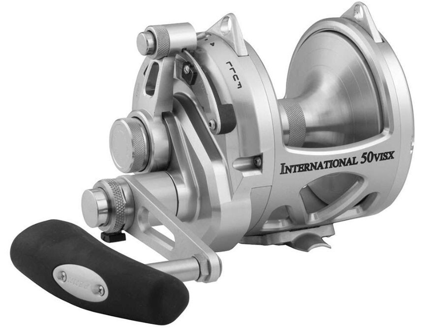 Penn International VISX 50 2 Speed Conventional Reel | INT50VISXS SILVER