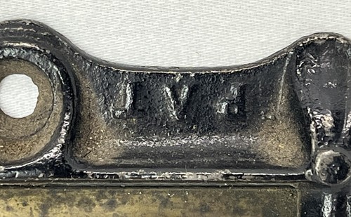 Antique 1858 Pre Civil War Iron & Brass J. Dudley. S File Cabinet Label Holder - Picture 11 of 24