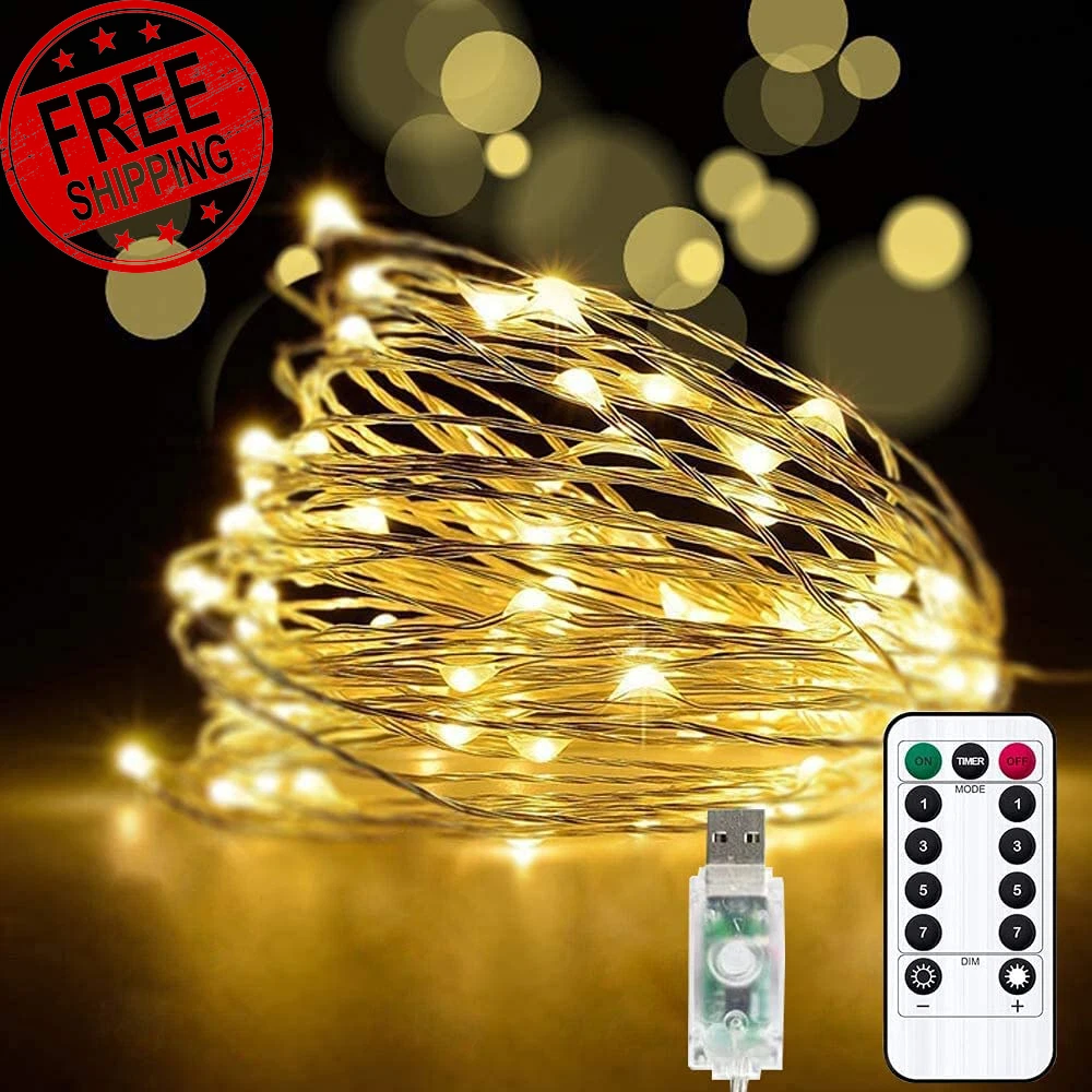 33ft 100 led string lights deals
