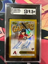 2023 Topps Finest Flashbacks 1996 Gamers Corbin Carroll Auto RC /80 Diamondbacks