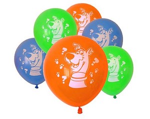 Scooby Doo Theme Latex Balloons X 6 Birthday Party Decoration