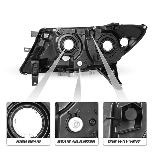 Chrome Projector Headlight For 2013-15 2016 Nissan Pathfinder Halogen Right Side - Picture 3 of 11