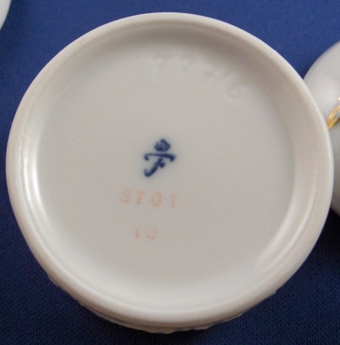 Grand Fuerstenberg Porcelaine Bureau Ensemble Service Buvard Encrier Stylo Bac - Photo 5 sur 5