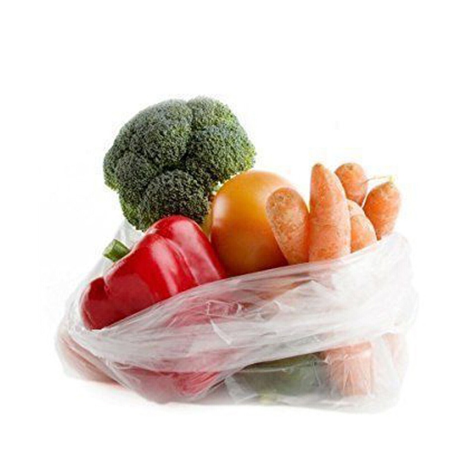 FREEAMG Clear Plastic Produce Bags, 12" X 20", 350 Bags Per Roll With Free Ties, Suitable For - Foto 6
