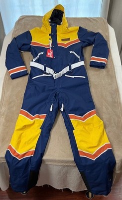 OOSC Clothing Snow suit Women Size Large Blue Yello New with tags