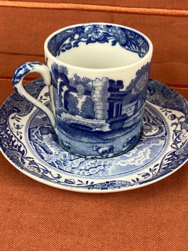 1x Tazza Espresso Copeland Spode Blu Italiana - Foto 3 di 11