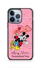 Classic Mickey Mouse Hearts Personalized Phone Case for iPhone 16 Samsung Google