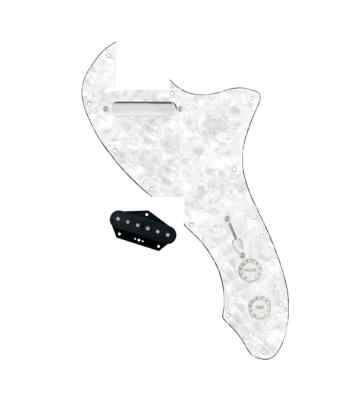 920D 72 Thinline Tele Texas Vintage Single Coil Loaded Pickguard White Pearl/Blk