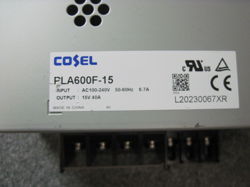 PLA600F-15 COSEL SWITCHING POWER SUPPLY - Picture 2 of 3