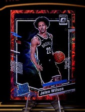 2023-24 Donruss Optic Jalen Wilson Rated Rookie Red International Prizm RC Nets