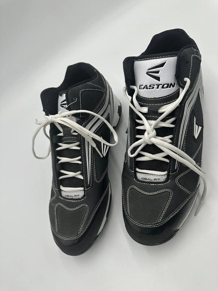Botines de béisbol Easton para hombre 11,5 Phantom Mid metal clavos negros M33557 $70 Foto 2 de 4
