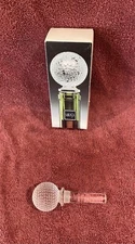 New Old Stock Mikasa Elegant Crystal Tee Time Bottle Stopper NIB