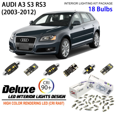 LED Interior Light Kit License Plate Light Bulb for AUDI A3 S3 8P