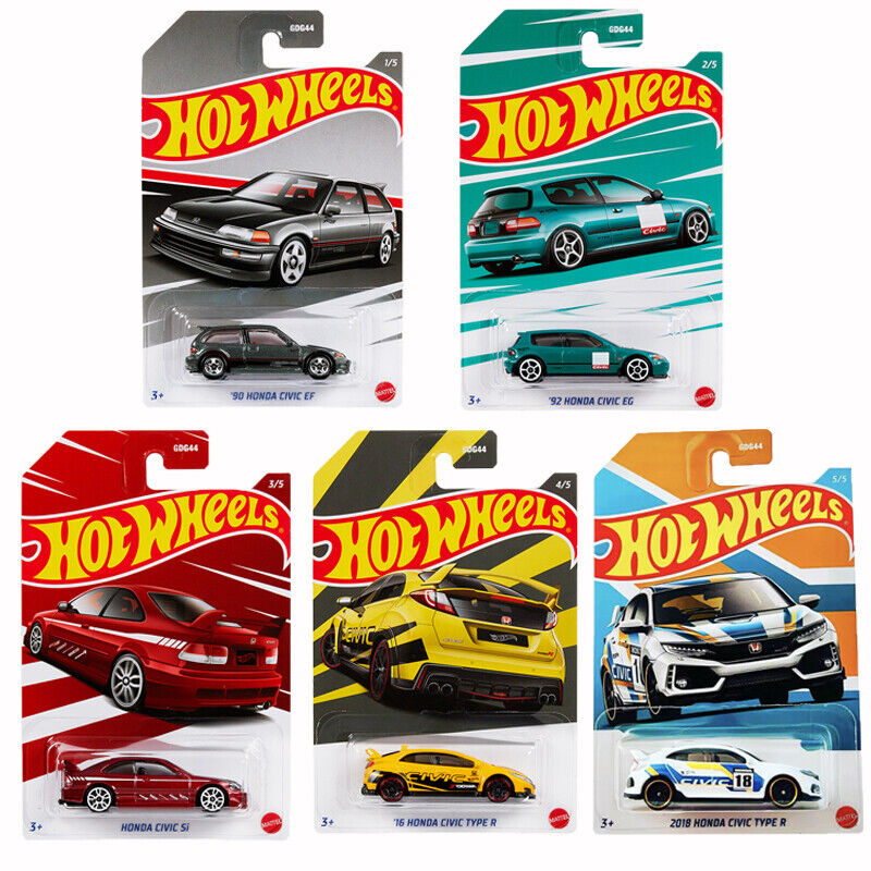 2022 Hot Wheels Honda Civic series EF, EG, SI, TYPE R 2022 Hot Wheels Honda Civic series EF, EG, SI, TYPE R