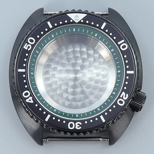 Dive Black Turtle 45mm Watche Case Sapphire Glass For Seiko NH35 Movement 10ATM - Picture 14 of 24