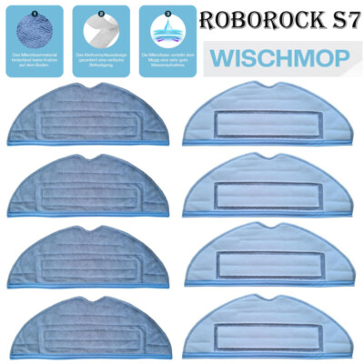 4/12x Wischtücher für Roborock S8/ S8+/S7 /T7 /S7 MaxV /S7 MaxV Plus Staubsauger