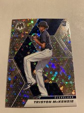 2021 Mosaic Baseball Triston McKenzie Quick Pitch Silver Prizm RC Guardians🔥🔥