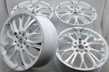 Set Of 4 New 17x7 Ddr R25 White Polished Face 17 Rims Wheels 4x100 4x114.3 40mm