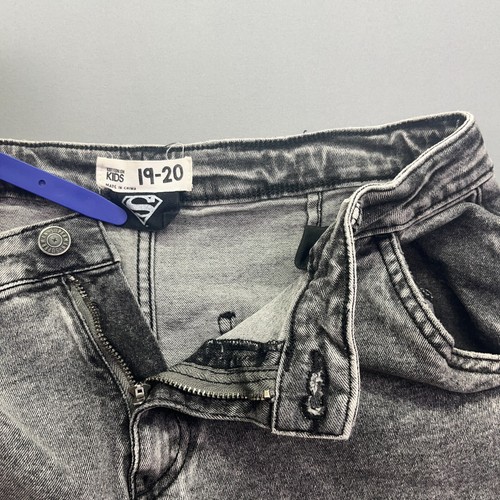 Cotton On Kids Boys Superman License Super Straight Jean NC3 Black Size 19-20 - Picture 6 of 11