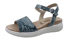 Dorking Wedge Sandals in Silver Leather for Women D8516 - Elegance and Comfort