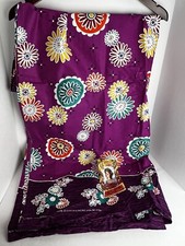 Sarong Wrap Traditional Batik Cotton Fabric Long Skirt Vibrant Colors Thailand