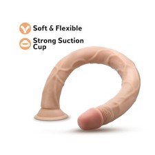 Consolador gigante extra largo Eden 19" con base de ventosa fuerte juguete sexual para adultos