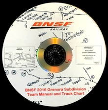 Burlington Northern Santa Fe Grenora Subdivision Team Manual - PDF Pages on DVD