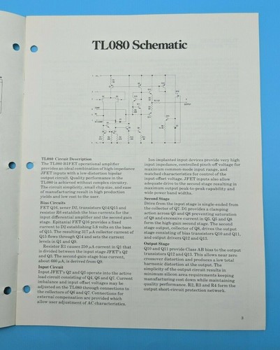 Texas Instruments TL080 BIFET Operational Amplifier op amp - Application Report - Picture 3 of 12