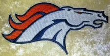 Denver Broncos BIG 7.5" Horse Iron On Embroidered Patch ~ FREE Tracking!