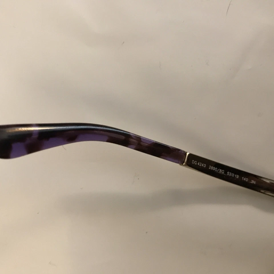 Gafas de sol Dolce & Gabbana DG 4243 501/T3 ojo de gato negro dorado púrpura 53-19~140 Foto 4 de 4