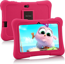 PRITOM 7 inch Kids Tablet  Quad Core Android 13, 32 GB ROM  Pink