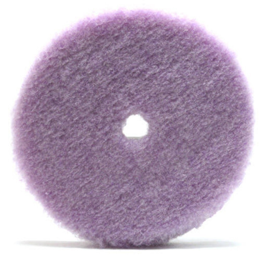 Lake Country Purple Foam Wool Buffing and Polishing Pad - Knitted Wool Pads 7"
