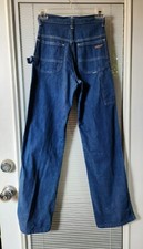 Vtg 70s WASHINGTON DEE CEE Carpenter Painter Utility Jeans 23 32