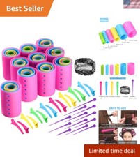 Versatile 141-Piece Hair Curler Collection - All Sizes  Accessories Included