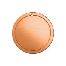 ImpressArt Border Circle, 1 1/4", Copper, Premium Metal Stamping Discs, 24 pc