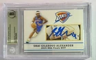 Shai Gilgeous Alexander OKC Signed Custom Cut Auto CARD BAS Beckett Slabbed