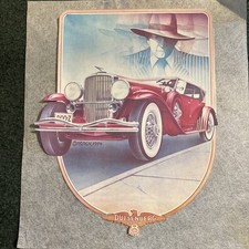Vintage 1970s Gangster Getaway Car Iron On Transfer Duesenberg Roach 1974