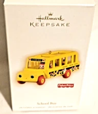 2009 Hallmark Keepsake Ornament  Fisher Price School Bus Original Box