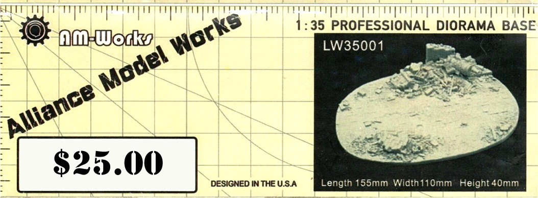 Alliance Model Works LW35001, 1/35th scale resin base