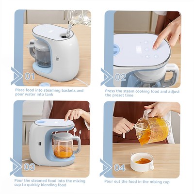 Multifunctional Baby Food Maker - Steamer & Blender - Auto-Cook & Stir