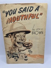 Vintage 1944 "You Said a Mouthful" Booklet by Joe E Brown Doughboys Donuts WWII