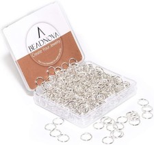 10mm Silver Plated Jump Rings - 300Pcs for Elegant Jewelry Creations and Repairs