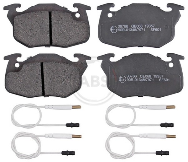 Bremsbelagsatz Scheibenbremse A.B.S. 36766 FüR Peugeot AX C15 106 306 CitroËN ZX-image
