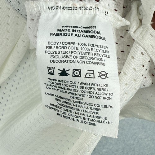 Nike Sportswear Embroidered Mesh Basketball Jersey Tank Top Men's 2XL White Y2K - Picture 5 of 13