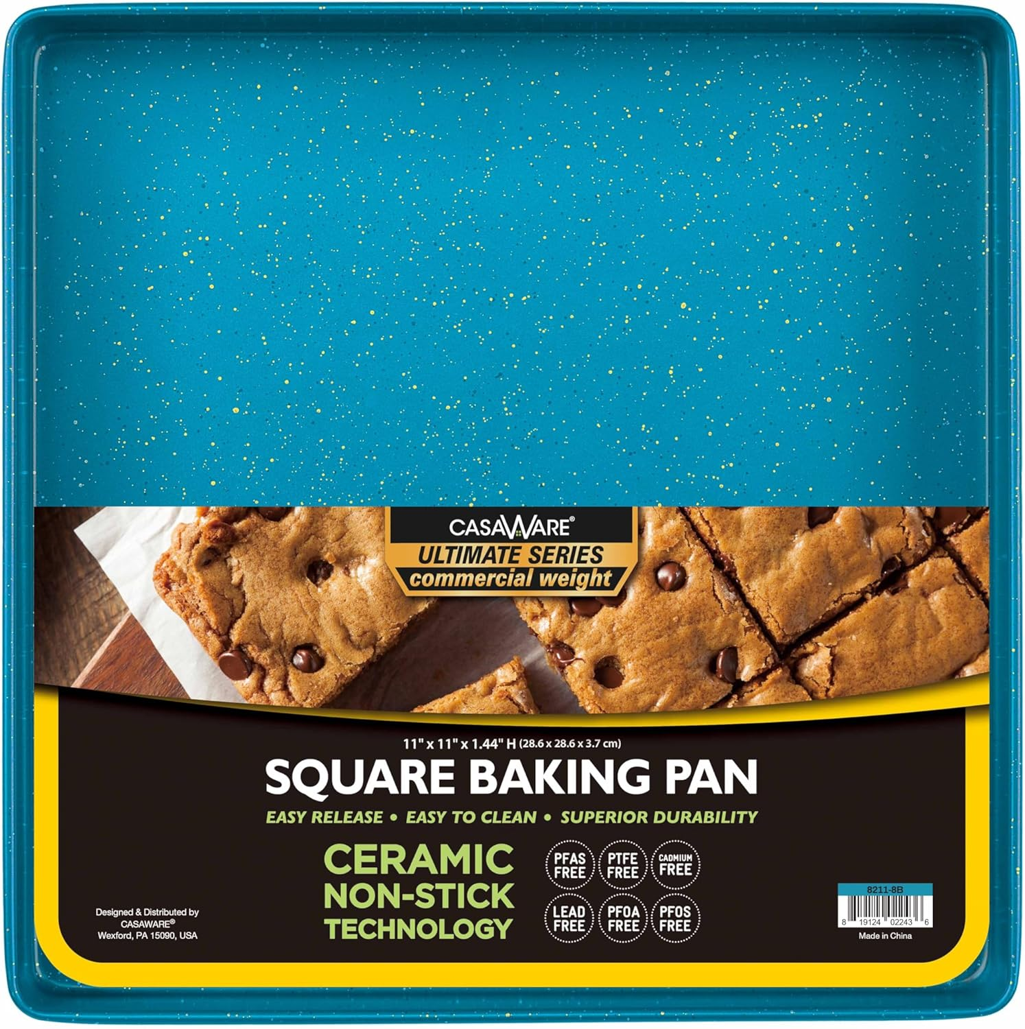 Casaware 11x11x1.5-Inch Commercial Square Multipurpose Pan Ultimate Series