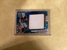HUNTER RENFROW 2019 Spectra Neon Blue Disco Prizm Jumbo Jersey Raider 25/99